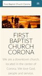 Mobile Screenshot of fbc-corona.org