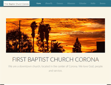 Tablet Screenshot of fbc-corona.org